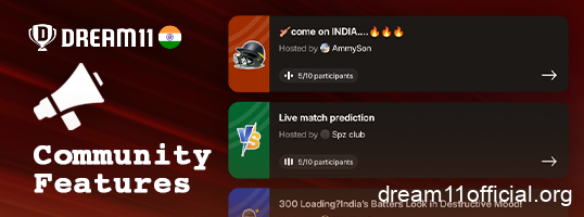 Cricket community on Dream11 India