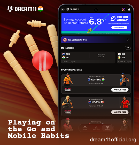 Dream11 mobile app for Android and iOS devices