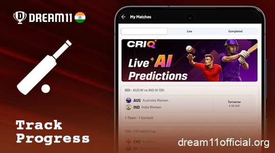 Follow the results of the fantasy cricket match on Dream11